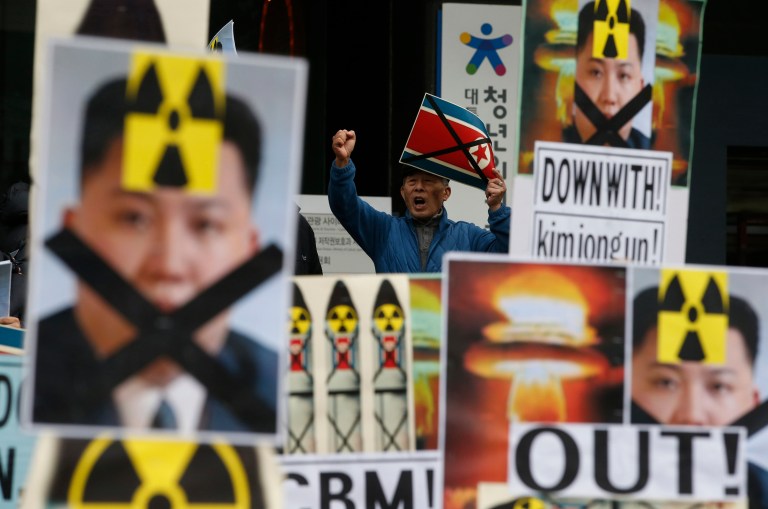 Gallup said the results stem from Americans feeling threatened by North Korea's military. (AP Photo/Lee Jin-man)