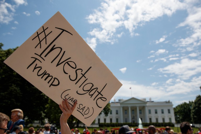 No special prosecutor. No outsized egos. (AP Photo/Evan Vucci)