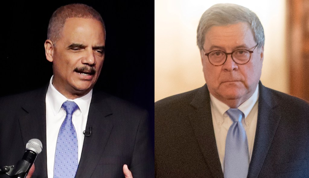 Eric Holder says he was ‘inappropriately’ held in contempt as William Barr faces same fate