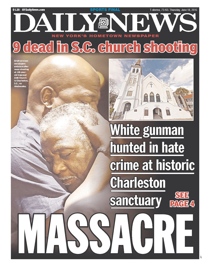 Here’s how headlines across the U.S. reported the South Carolina shooting