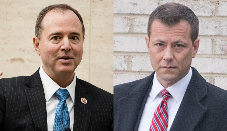 Adam Schiff and Peter Strozk