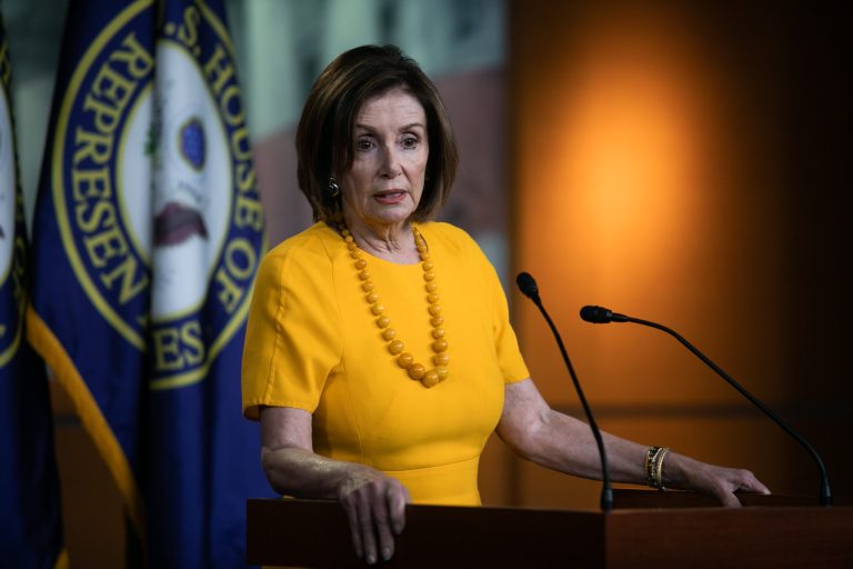 House Speaker Nancy Pelosi, D-CA, speaks at a press briefing on Capitol Hill, Thursday, June 20, 2019.