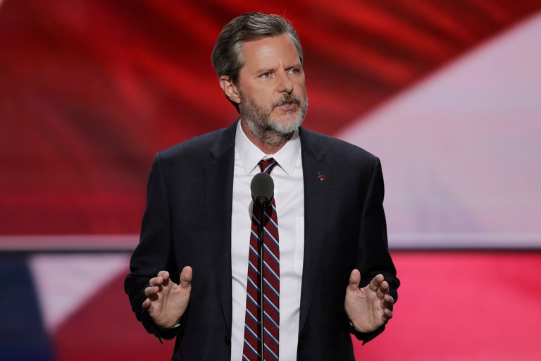 Jerry Falwell, Jr., President of Liberty University, has expressed interest in serving in the next administration in a capacity that would allow him to influence education policy. (AP Photo/J. Scott Applewhite)