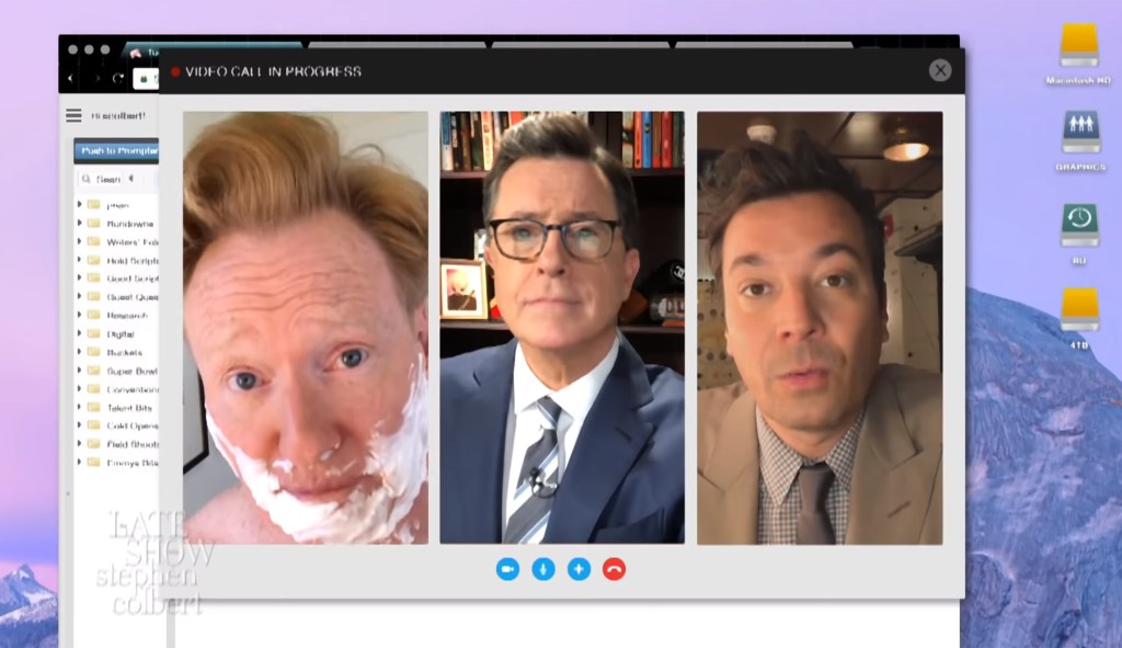 ‘Lost soul’ Jimmy Fallon, ‘lowlife’ Stephen Colbert react to Trump disses in mock video chat