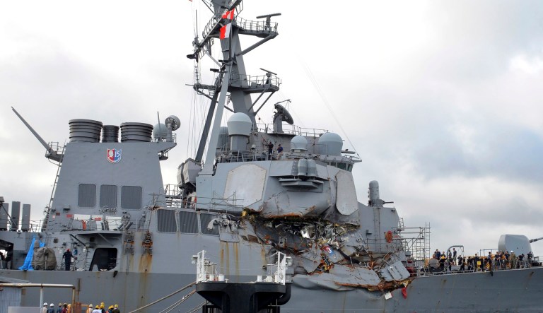 A review by the Government Accountability Office has found widespread, systemic problems in the U.S. Navy ships that are based in foreign ports, which it says has resulted in 