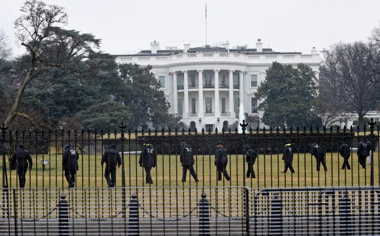 U.S. Park Police confiscated a small drone that crashed on the Ellipse near the White House on Friday.Â (AP Photo/Susan Walsh)
