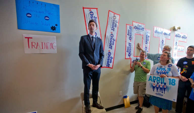 No matter how unpopular Trump is by 2018, Democratic candidates will not enjoy the immense time, attention, and money Ossoff received. (AP Photo/John Bazemore)