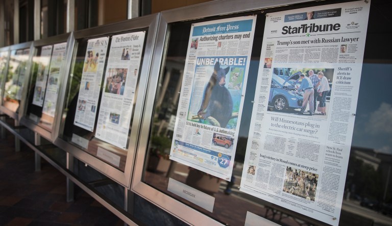 A new poll for the Economist and YouGov reports two concerning statistics about conservative attitudes against the media. (AP Photo/Carolyn Kaster)