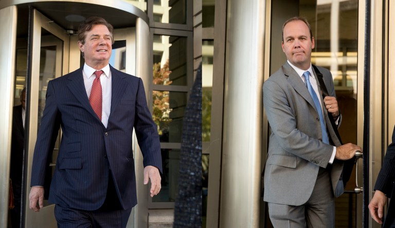 The special counsel and his team of prosecutors said they plan to ask the U.S. District Court for the District of Columbia to set a May 14 trial date for Paul Manafort and Rick Gates. (AP Photo/Ted S. Warren)