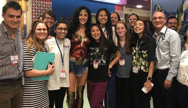 Gal Gadot visits Virginia children’s hospital dressed as Wonder Woman