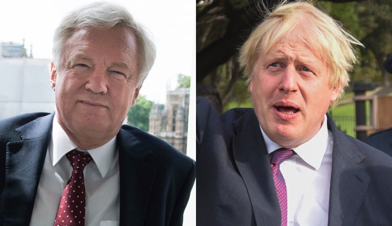 David Davis and Boris Johnson