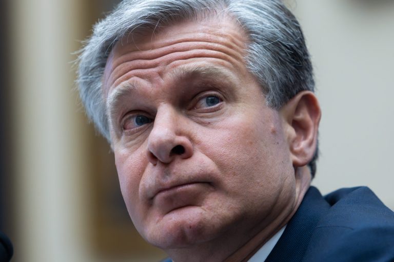 FBI Director Christopher Wray attends a House Committee on the Judiciary oversight hearing, Wednesday, July 12, 2023, on Capitol Hill in Washington.