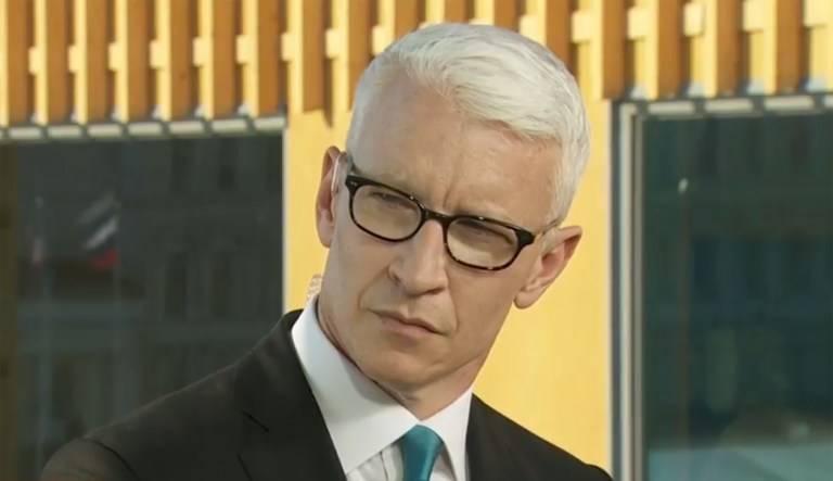 Anderson Cooper mocks NBC for technical glitch during Democratic debate