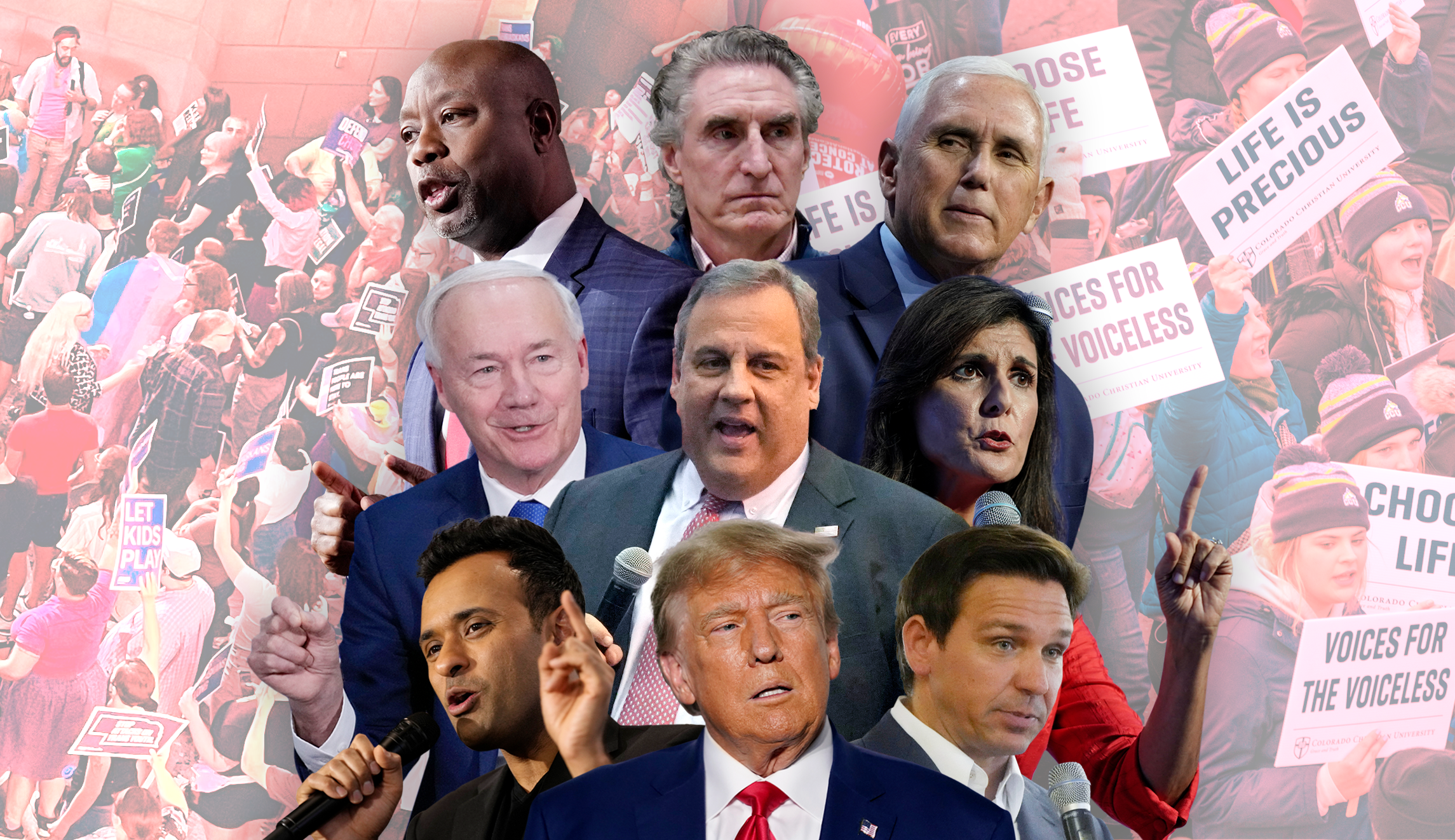 GOP 2024 hopefuls united on opposition to abortion and youth transgender surgery