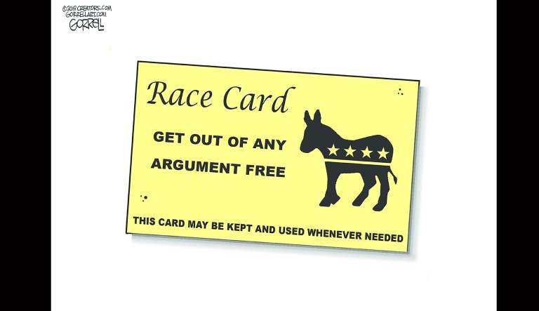 Editorial cartoon: Democrats and the race card