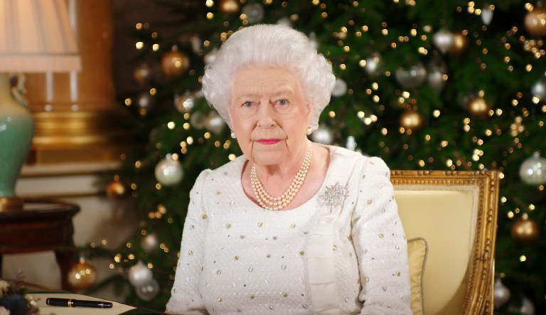 On a more uplifting note, the 91-year-old Queen said she was grateful for 70 years of marriage to Prince Philip and remarked on the changing pace of technology. (Pool Photo via AP)