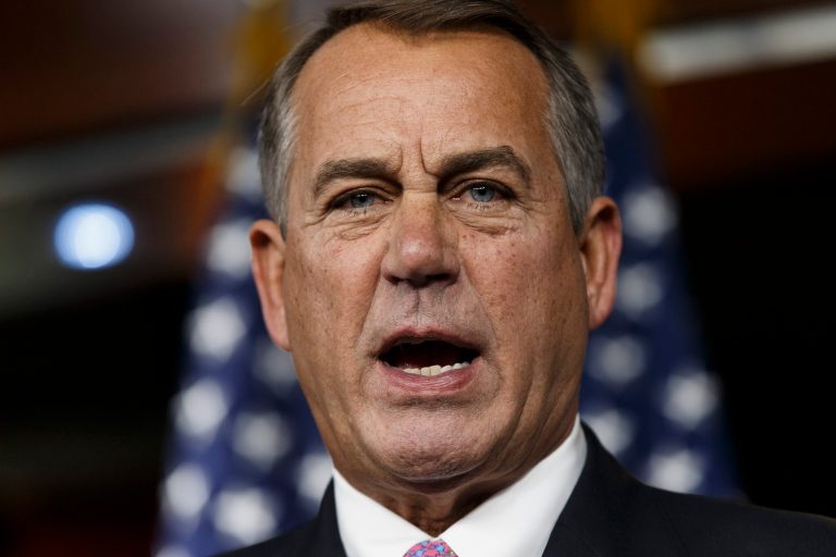 House Speaker John Boehner of Ohio speaks during a news conference on Capitol Hill in Washington, Thursday, Feb. 6, 2014. Boehner said Thursday it will be difficult to pass immigration legislation this year, dimming prospects for one of President Barack Obama's top domestic priorities.  (AP Photo/J. Scott Applewhite)