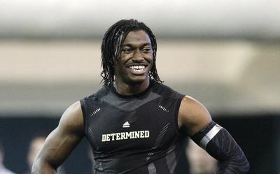 Tony Gutierrez/APHeisman Trophy winning quarterback Robert Griffin III held his pro day Wednesday at Baylor.