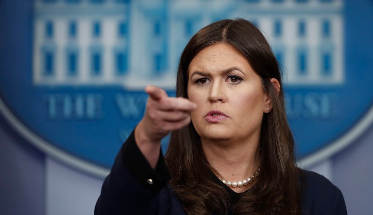 White House press secretary Sarah Sanders put congressional Republicans on notice Tuesday, warning them a permanent solution for young illegal immigrants living in the U.S. rests solely on the legislative branch. (AP Photo/Carolyn Kaster)