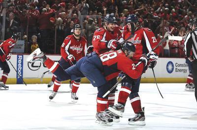 Greg Fiume/Getty Images
Alexander Semin scored the game-winner in a shootout Saturday to put the Capitals two points ahead of the Sabres.