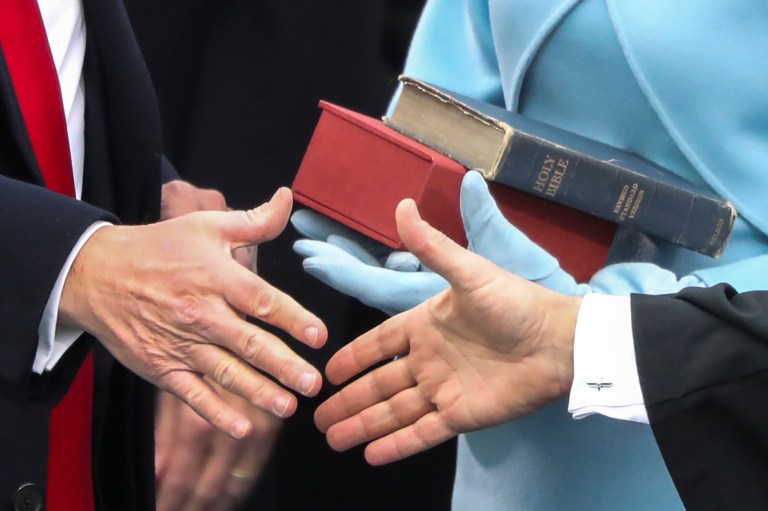 Trump declined to answer whether his Supreme Court pick will be an originalist, as the late Justice Scalia was. (AP Photo/Andrew Harnik)