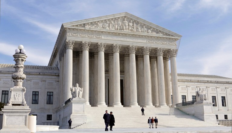 The ban, which Trump has attempted to implement via executive order twice since his original ban got tied up in court, suspends travel into the U.S. for applicants from six Muslim-majority countries. (AP Photo/J. Scott Applewhite, File)