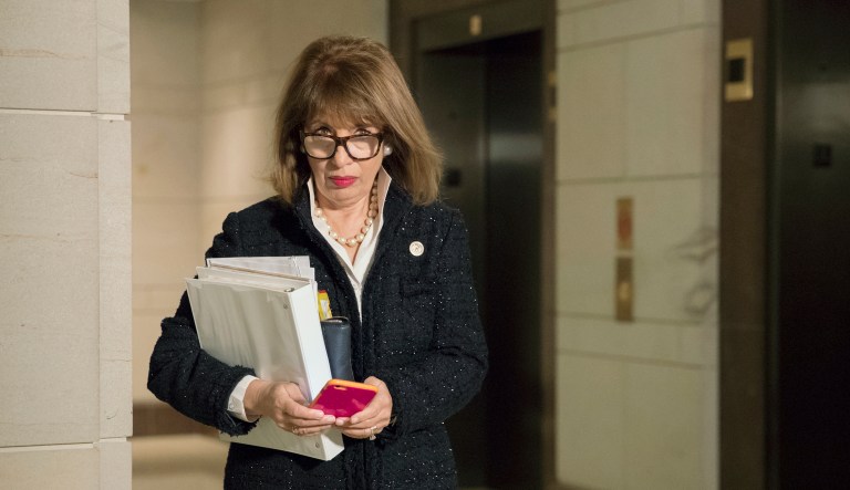 Rep. Jackie Speier, D-Calif., Speier, a member of the House intelligence panel, also recently raised the alarm about what Trump may do to undermine special counsel Robert Mueller. (AP Photo/J. Scott Applewhite)