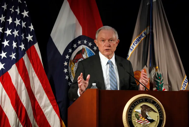 Attorney General Jeff Sessions has ordered a sweeping review of all police reforms reached under the department. (AP Photo/Jeff Roberson)