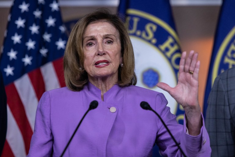 House Speaker Nancy Pelosi (D-CA) holds a press conference in Washington, D.C.