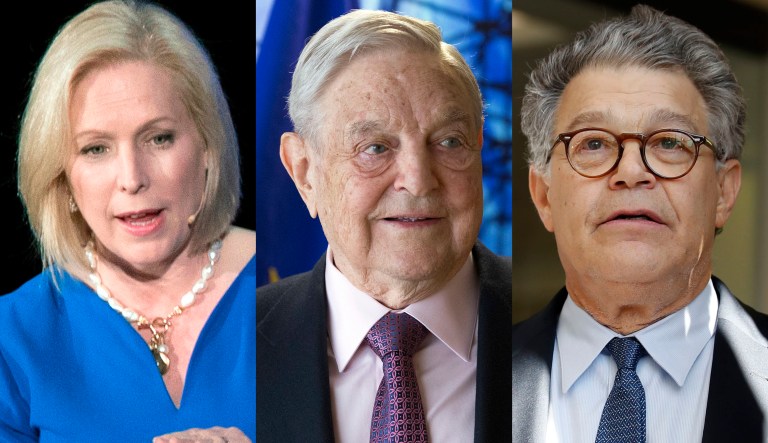 Kirsten Gillibrand, George Soros, Al Franken