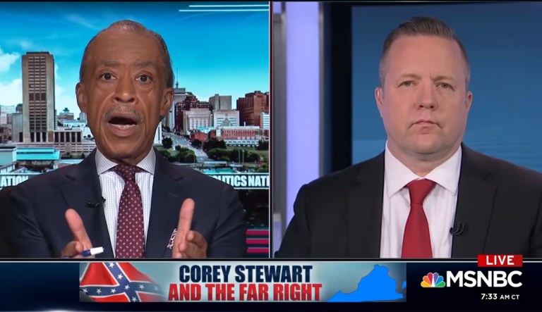 Corey Stewart calls Al Sharpton ‘a race hustler,’ brings up his taxes