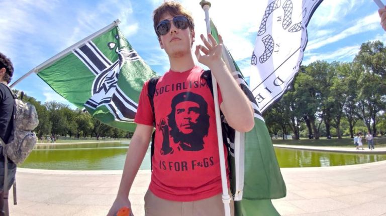 Two separate alt-right rallies were held in D.C. Sunday. (@RealAlexRubi/Twitter)