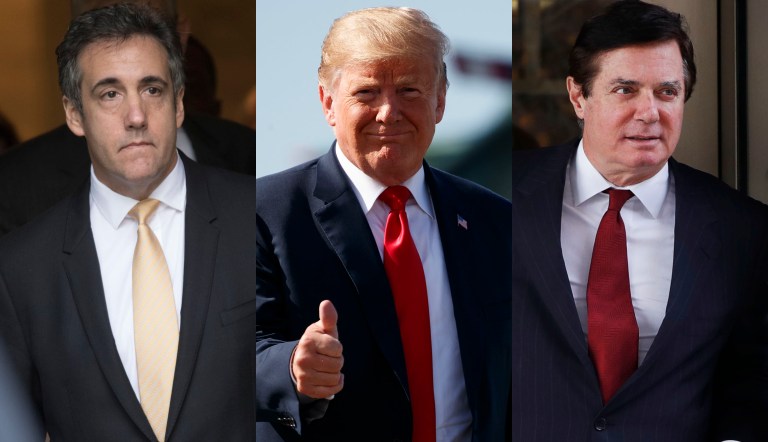 Michael Cohen, Donald Trump, and Paul Manafort