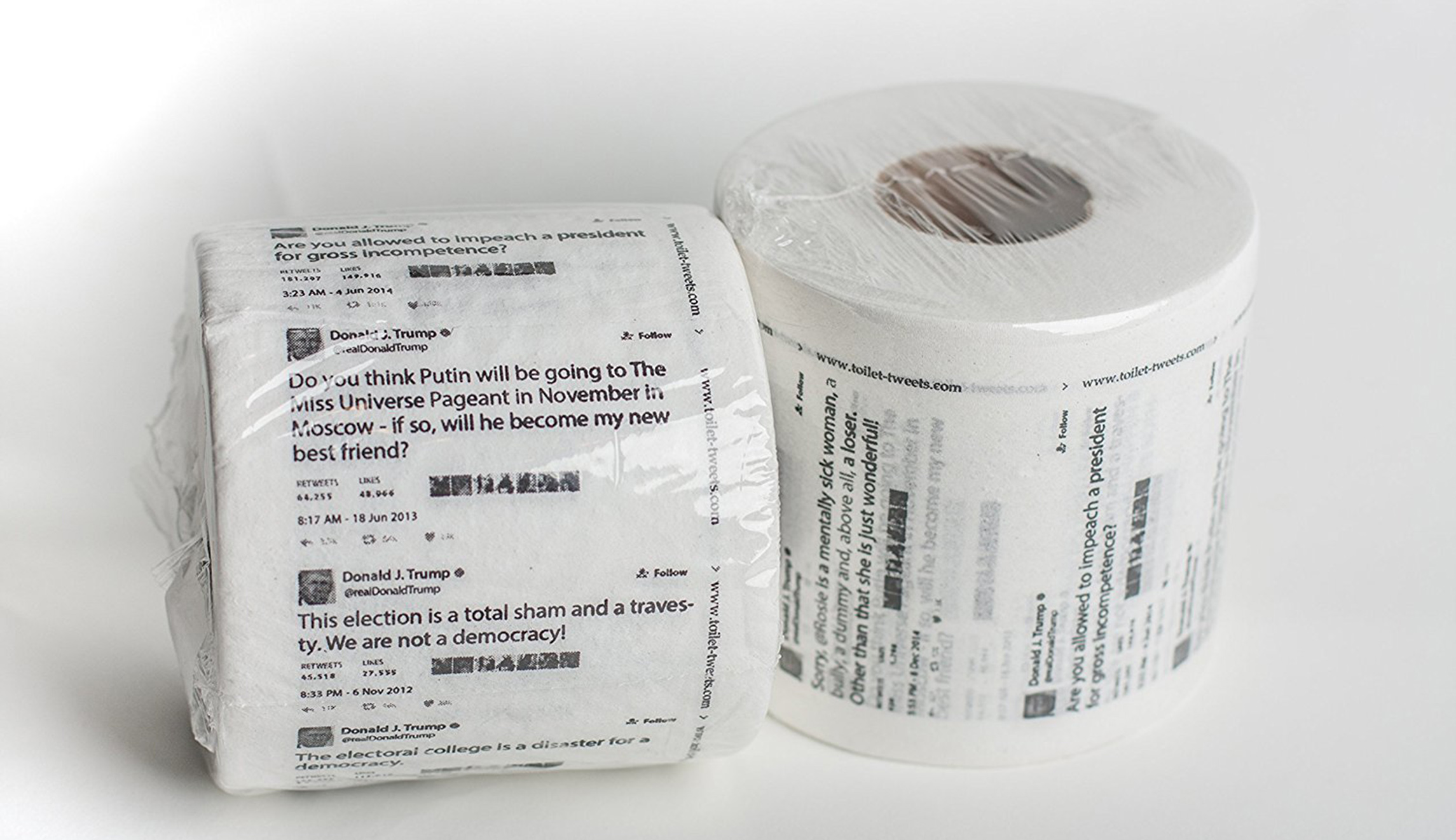 Amazon offers Trump’s tweets on a roll of toilet paper