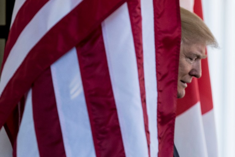 The president has aroused vigorous opposition in his first few weeks in office. (AP Photo/Andrew Harnik)