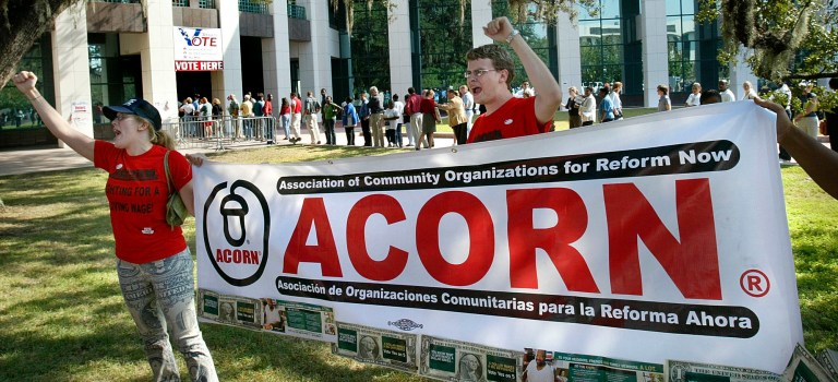 The far-left activist group better known as ACORN that over the years received hundreds of millions of dollars in federal grants and contracts despite repeated government and media reports of funding irregularities.ÃÂ (AP Photo/Phil Coale)
