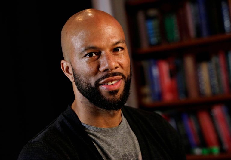   This Nov. 4, 2011 file photo shows rapper Common posing for photos in New York. Common is participating in a benefit concert in support of freeing Native American activist Leonard Peltier, who is serving two life sentences for the 1975 execution-style deaths of two FBI agents. Common will perform in âBring Leonard Peltier Home 2012 Concertâ at New York's Beacon Theatre, joining a lineup that includes Belafonte, Jackson Browne, Pete Seeger and others. (AP Photo/Richard Drew, file)  