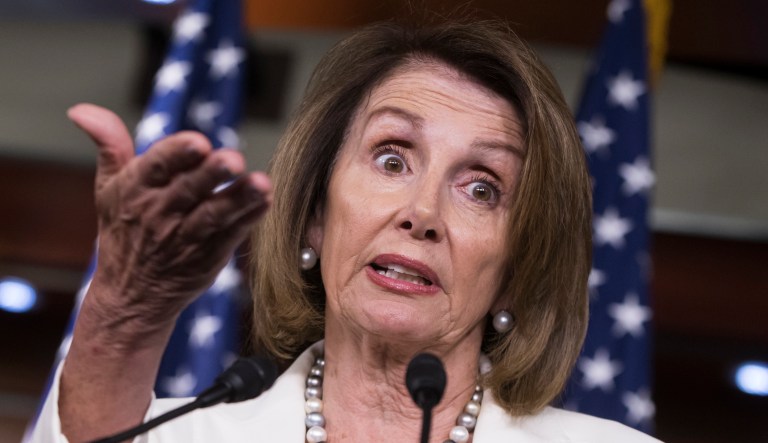 The protesters screaming at Pelosi demanded every illegal immigrant be protected by the government, not just DACA recipients. (AP Photo/J. Scott Applewhite)