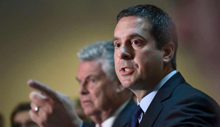 As he tried to reauthorize the Foreign Intelligence Surveillance Act, House Intelligence Committee Chairman Rep. Devin Nunes, R-Calif., right, stated he had proof that the FBI and the Justice Department had 