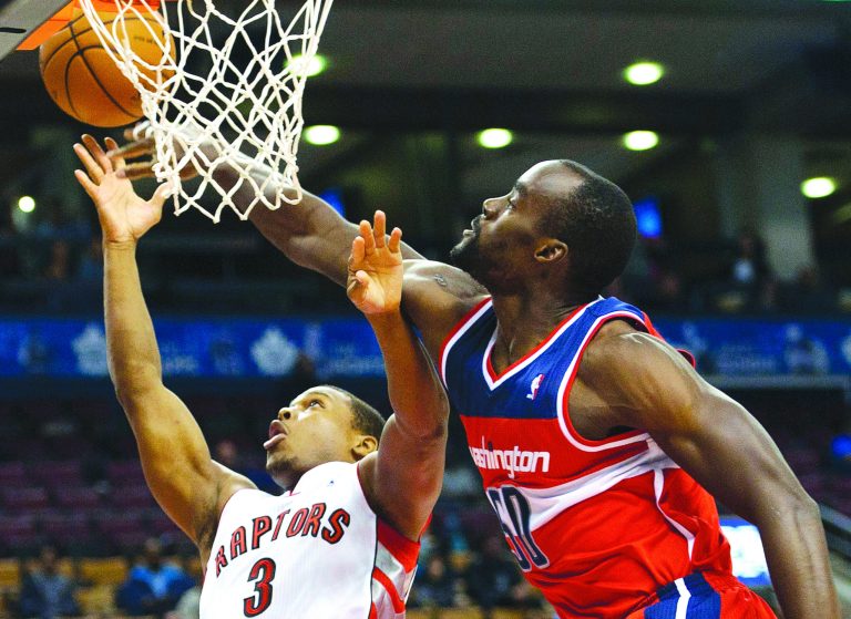 Nathan Denette/AP/The Canadian Press
After missing three preseason games with food poisoning, Emeka Okafor has been one of the Wizards' few healthy frontcourt options.