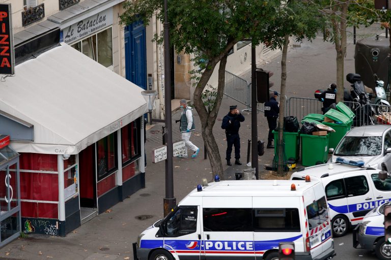 A video from French newspaper Le Monde was apparently taken by witness from a nearby building. (AP Photo/Christophe Ena)