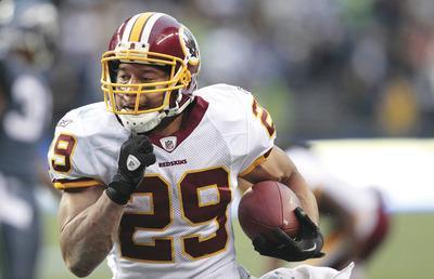 Elaine Thompson/AP
Roy Helu gained 162 total yards during the Redskins'win Sunday.