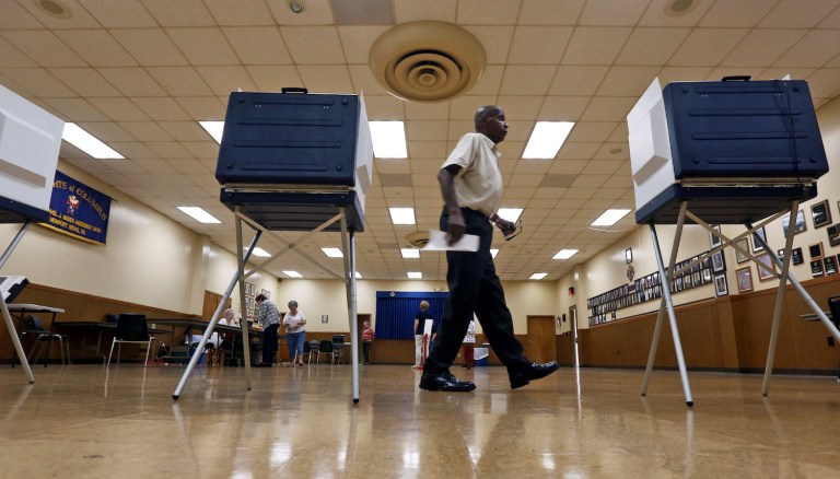 Here are the percentages of the vote for each candidate statewide and in each metropolitan region. (Aileen Devlin/The Daily Press via AP)