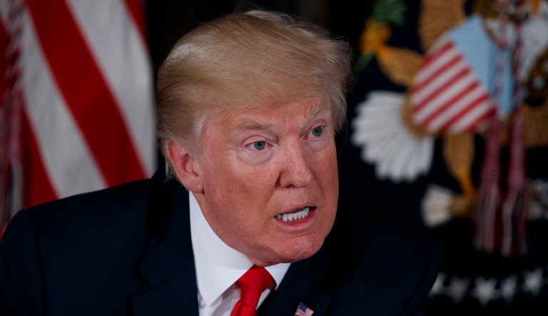 President Trump's approval rating fell to a new low the first week of August, according to a new poll. (AP Photo/Evan Vucci)