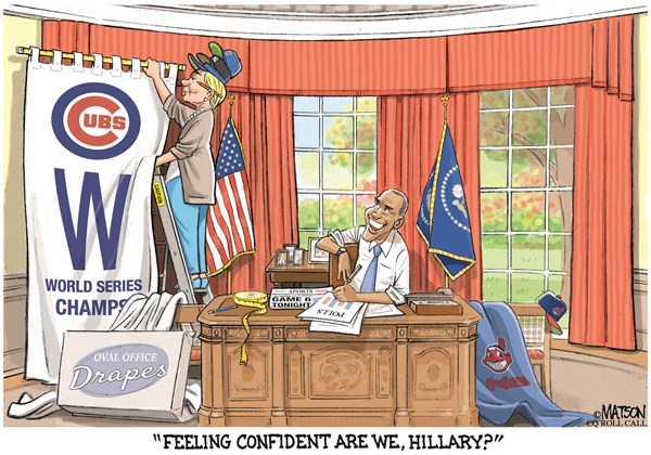 Editorial cartoon: Feeling confident, Hillary?