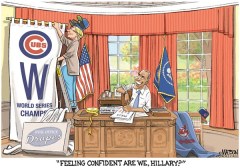 Editorial cartoon: Feeling confident, Hillary?