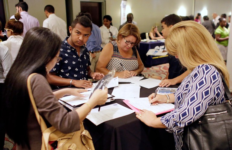 Private-sector forecasters had projected about 260,000 new claims. (AP Photo/Lynne Sladky, File)