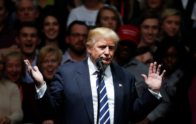 President-elect Trump's transition team is disavowing a questionnaire seeking the names of employees working at the Energy Department who attended international climate change meetings. (AP Photo/Paul Sancya)