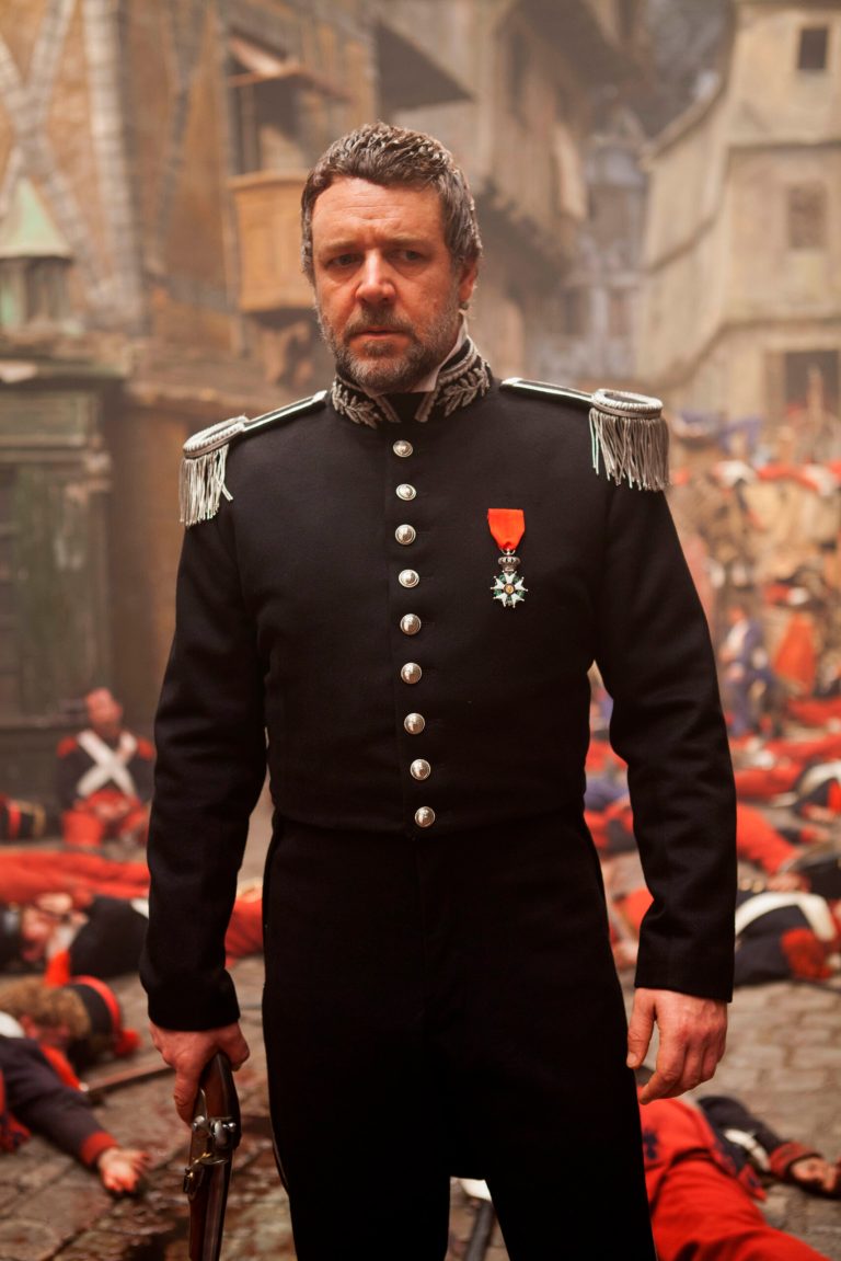   This undated publicity photo provided by Universal Pictures shows OscarÂ®-winner, Russell Crowe, as Javert, in a scene from the film, 