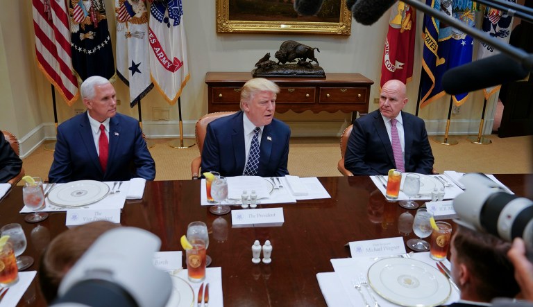 President Trump reportedly told national security leaders in July he wanted to increase the U.S. nuclear arsenal by tenfold. (AP Photo/Pablo Martinez Monsivais)